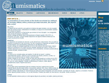 Tablet Screenshot of numismatics.es