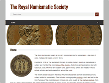 Tablet Screenshot of numismatics.org.uk